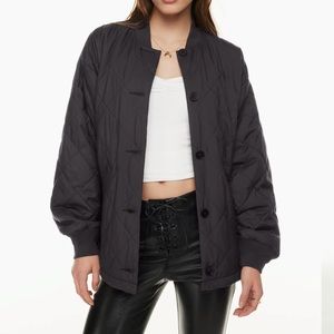 Aritzia Wilfred Pavant quilted black jacket